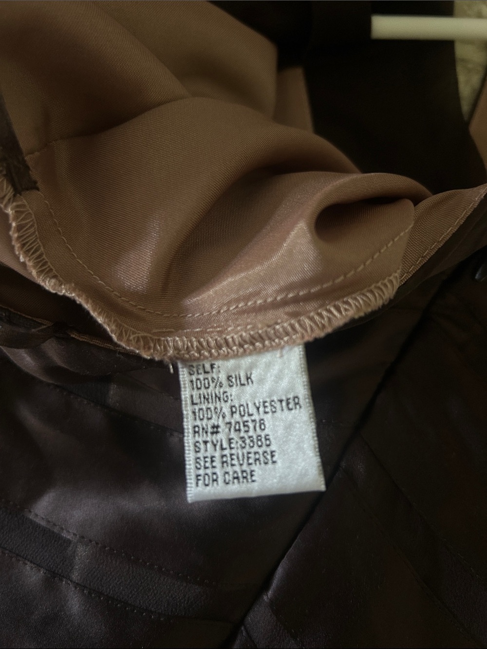 Cache One-Shoulder Brown Evening Gown - Picture 10 of 10